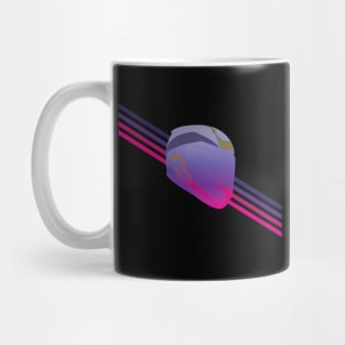 Motorcycle helmet synthwave style Mug